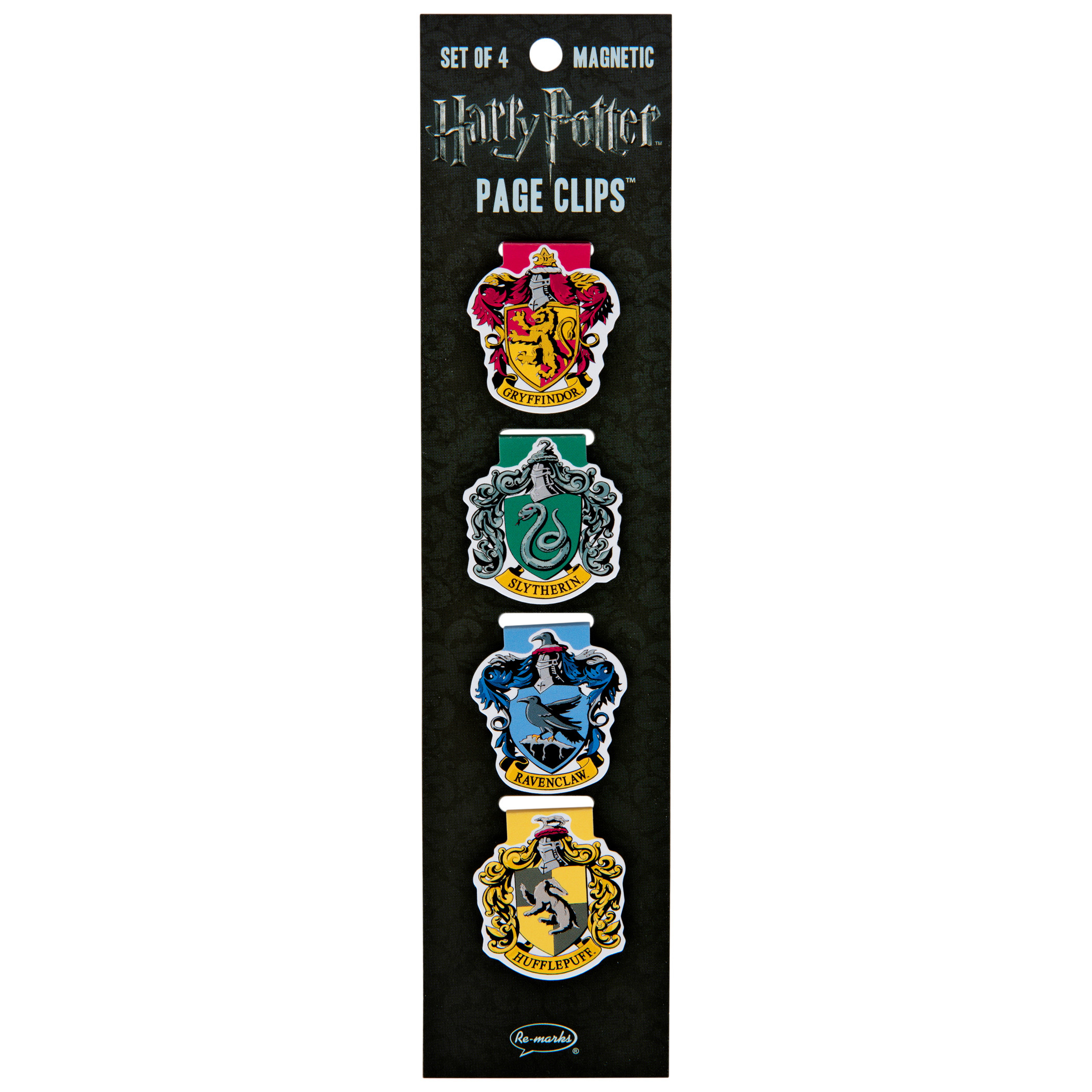 Harry Potter Official House Crests Magnetic Page Clips